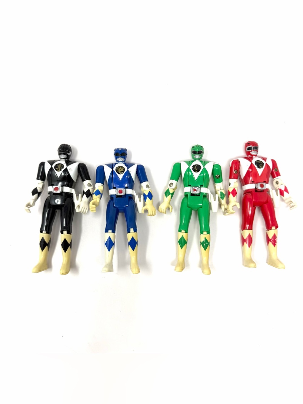 VTG 1993 Bandai Mighty Morphin Power Rangers Lot of 4 Flip Heads Action Figures